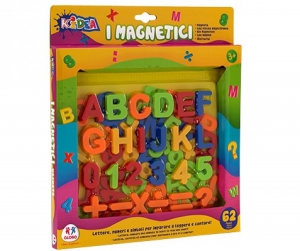 Jucarii educationale - Set litere si cifre magnetice 67 piese