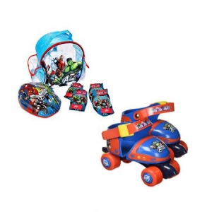 Role, patine cu rotile - Set patine cu rotile reglabile Saica Avengers marime 24-29