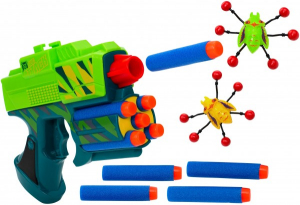 Arte si indemanare - Set pistol cu gloante moi si insecte Globo 
