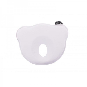 Accesorii bebe - Suport special pentru cap plagioencefalie bebelus BO Jungle sub forma de pernuta alba