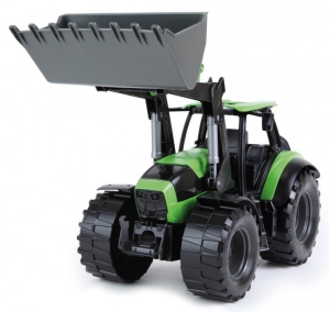 Masini, trenuri, avioane - Tractor cu cupa functionala plastic Deutz Fahr Agrotron 7250 Worxx pentru copii 45 cm