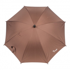 Accesorii bebe - Umbrela pentru carucior copii Bo Jungle Bej cu factor protectie UV si prindere universala