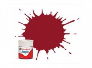 Jucarii - Vopsea modelism Humbrol 0020 Acrilic Numar 20 Crimson Gloss 12 ml