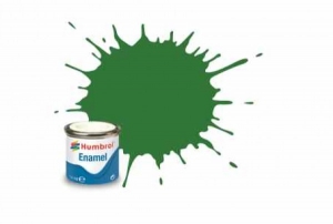 Jucarii - Vopsea modelism Humbrol 1448 Email Numar 131 Mid Green Satin 14 ml