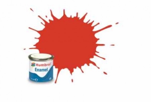 Jucarii - Vopsea modelism Humbrol 1897 Email Numar 174 Signal Red Satin 14 ml