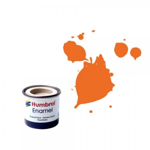 Jucarii - Vopsea modelism Humbrol Email 0196 Numar 18 Orange Gloss 14 ml