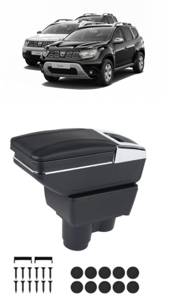 Cotiere auto - Cotiera auto piele ecologica  Dacia Duster 2 II (2017–2024)- Negru